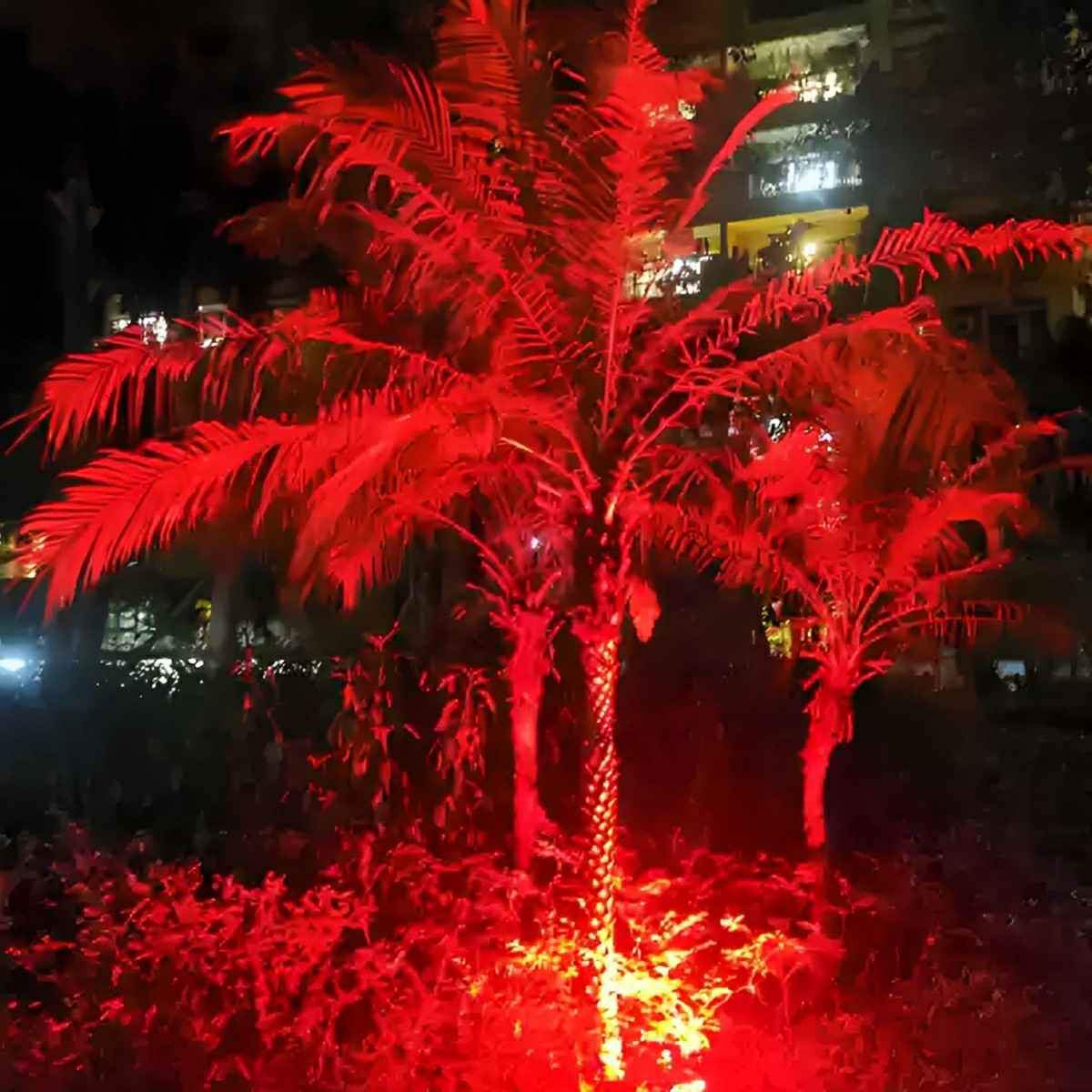 Waterproof Outdoor Landscape RGB Tree Spot Light With Remote Control