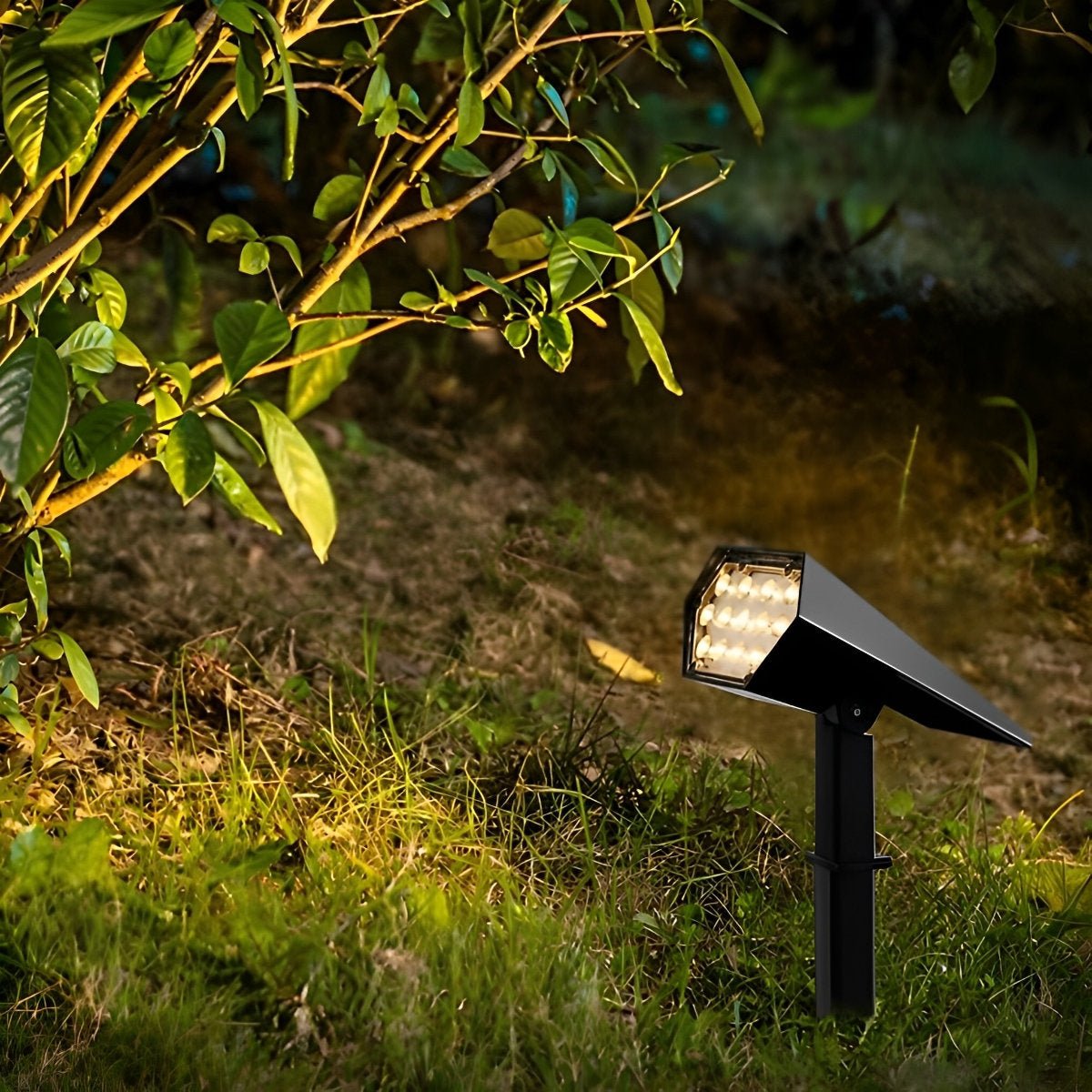 Adjustable Waterproof Multicolour Solar Spot Light With Sensor Landscape Lighting