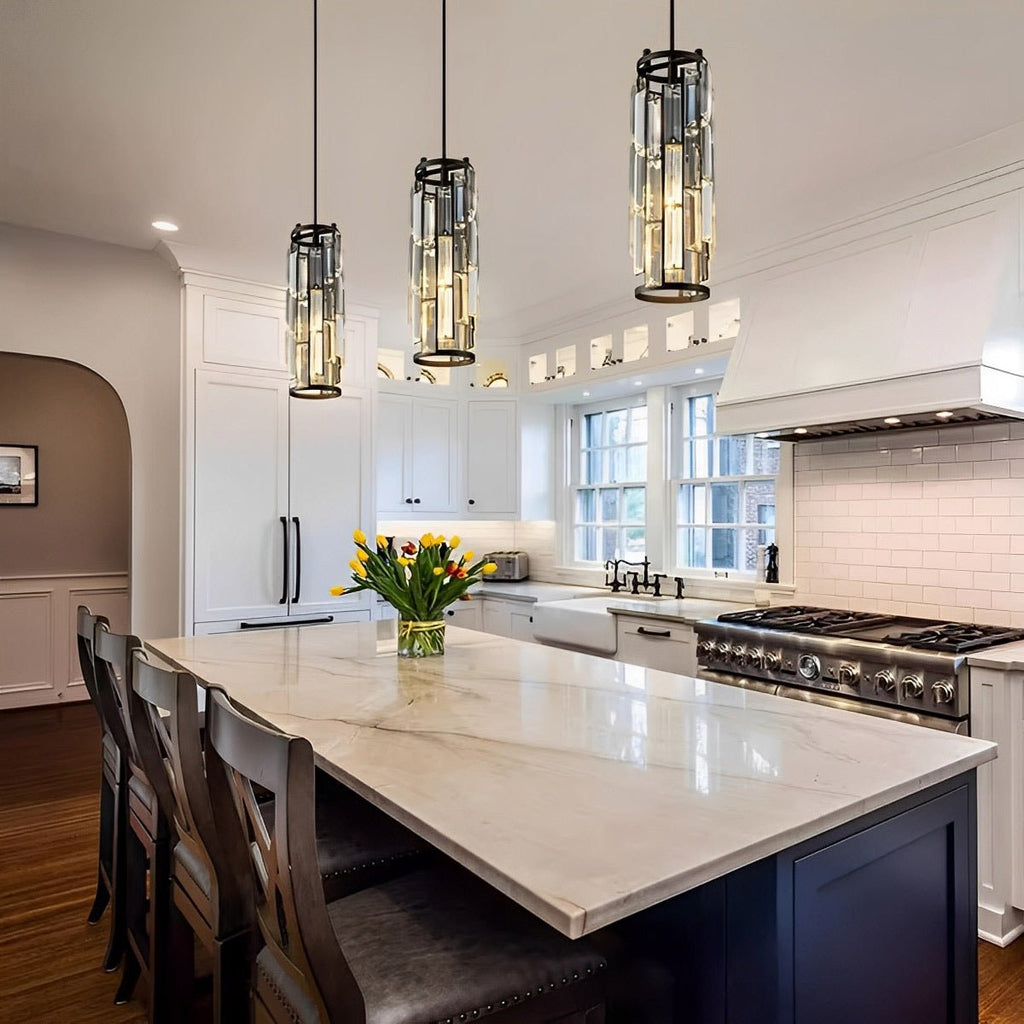 Creative Iron Crystal Glass Chandelier Pendant Lights Ceiling Lamp