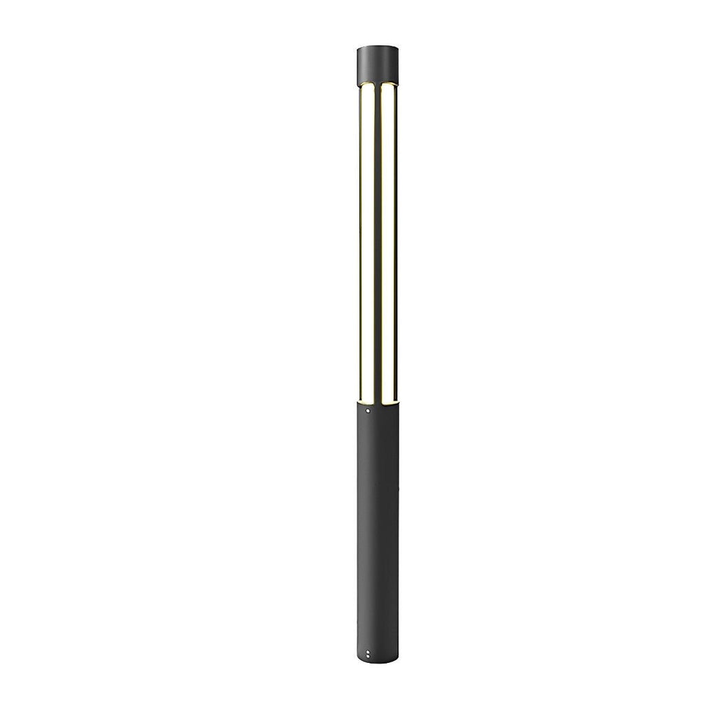 Cylinder LED Black Modern Outdoor Post Lights Street Light