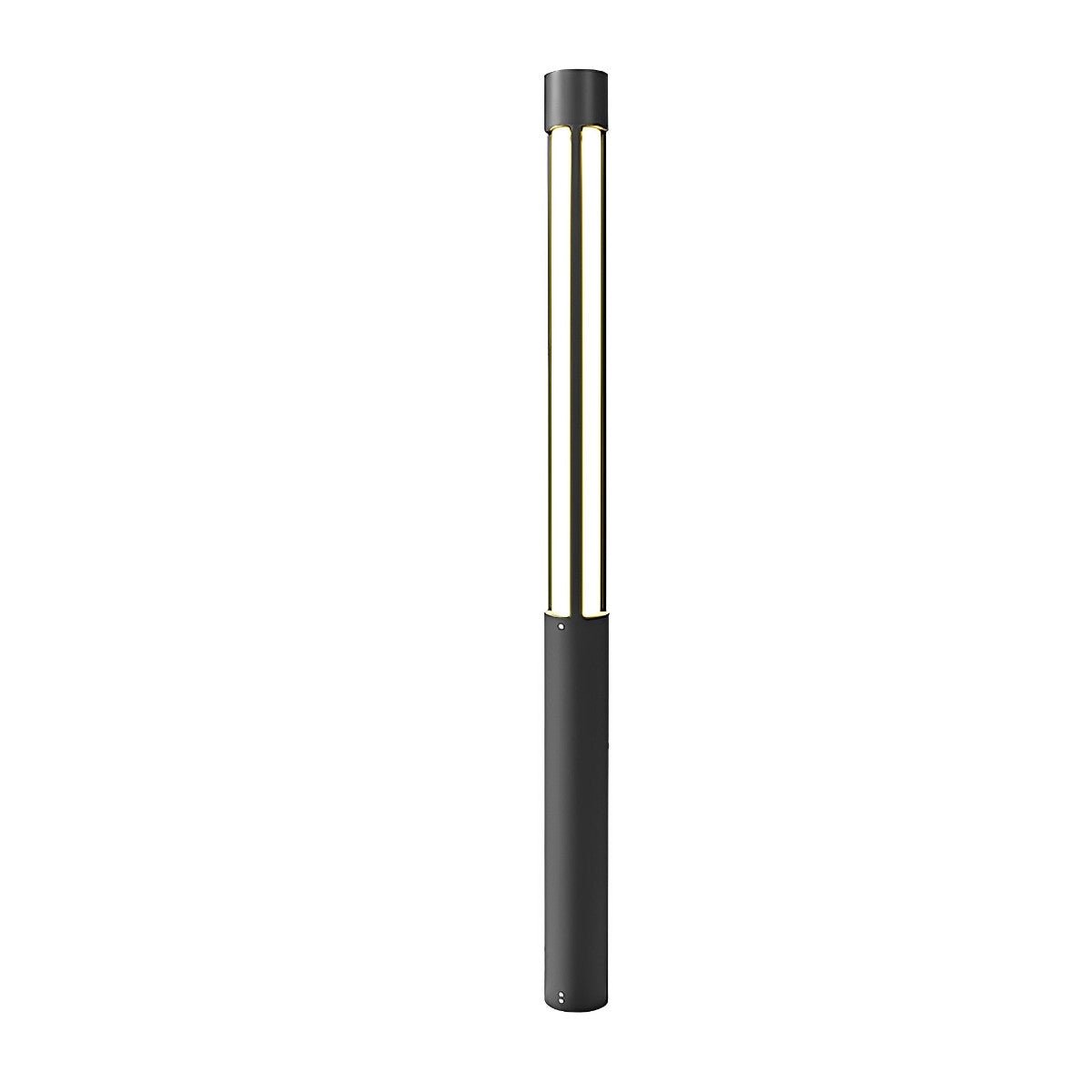 Cylinder LED Black Modern Outdoor Post Lights Street Light