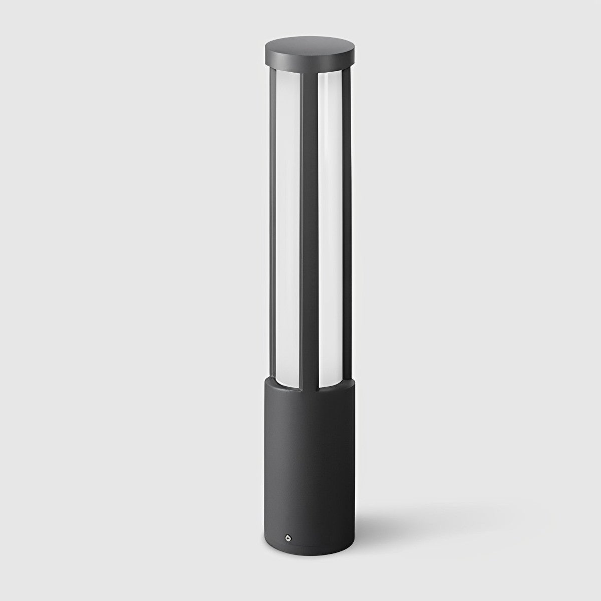 Cylinder LED Black Modern Outdoor Post Lights Street Light