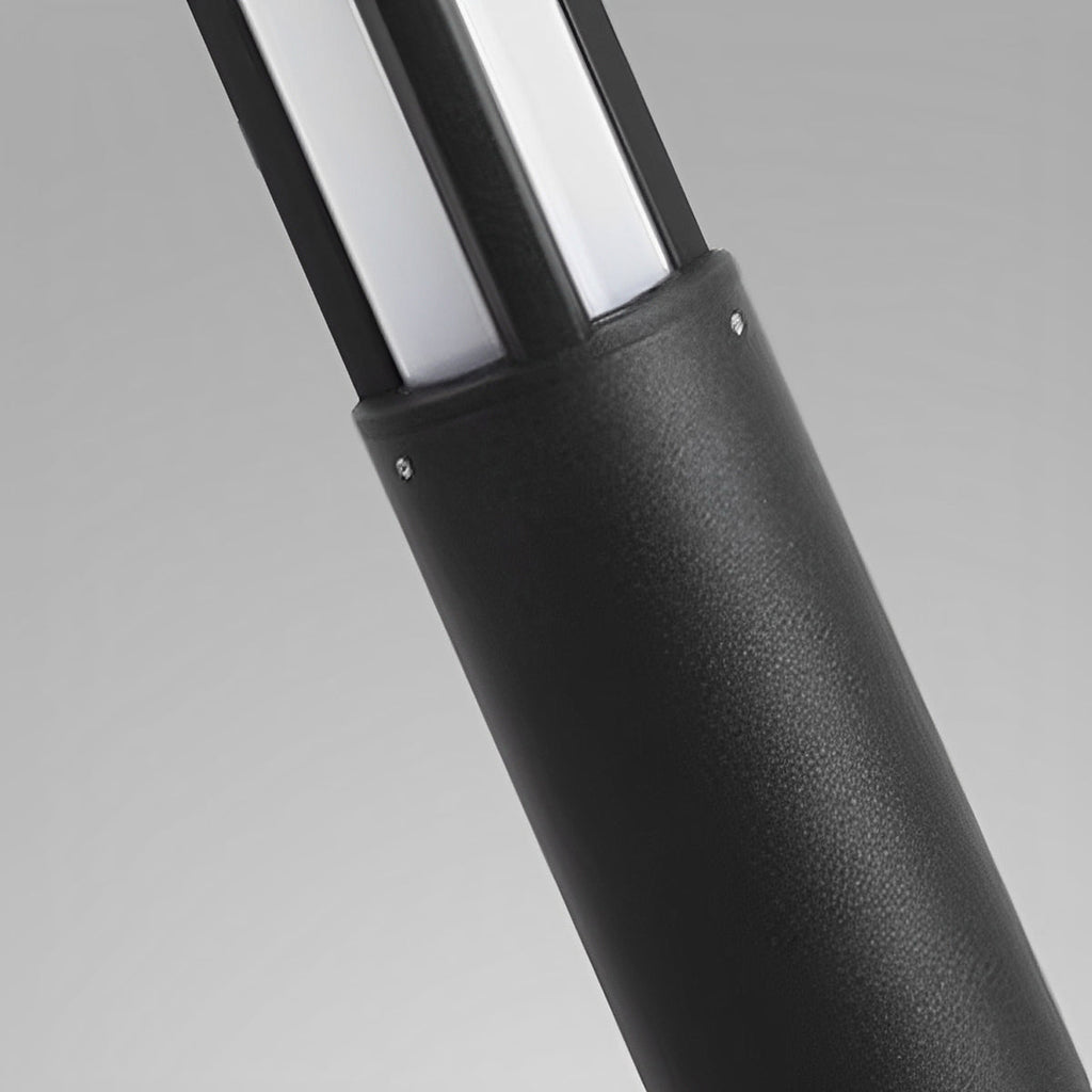 Cylinder LED Black Modern Outdoor Post Lights Street Light