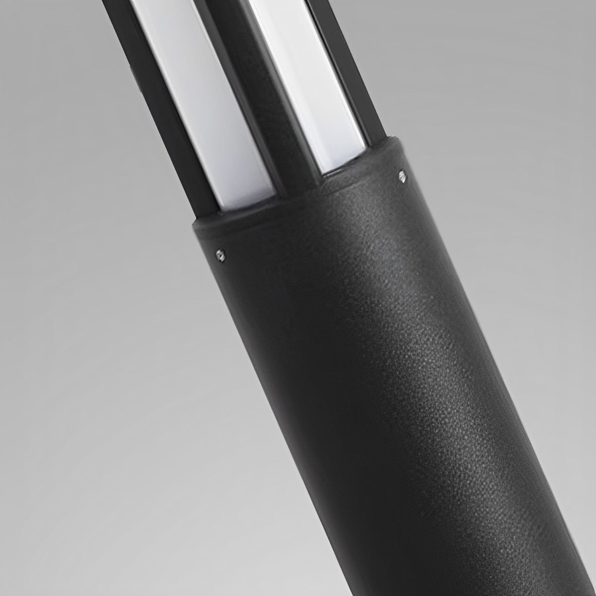 Cylinder LED Black Modern Outdoor Post Lights Street Light