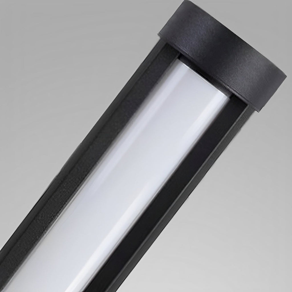 Cylinder LED Black Modern Outdoor Post Lights Street Light