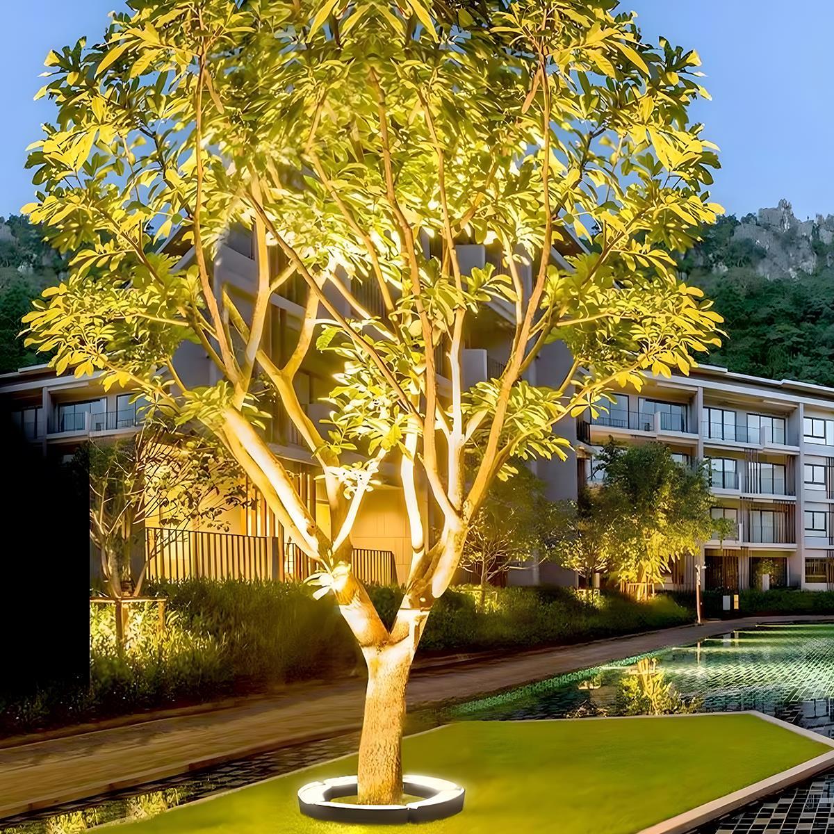 DIY Outdoor Waterproof LED Arc Spot Lights Trees Lawn Lights