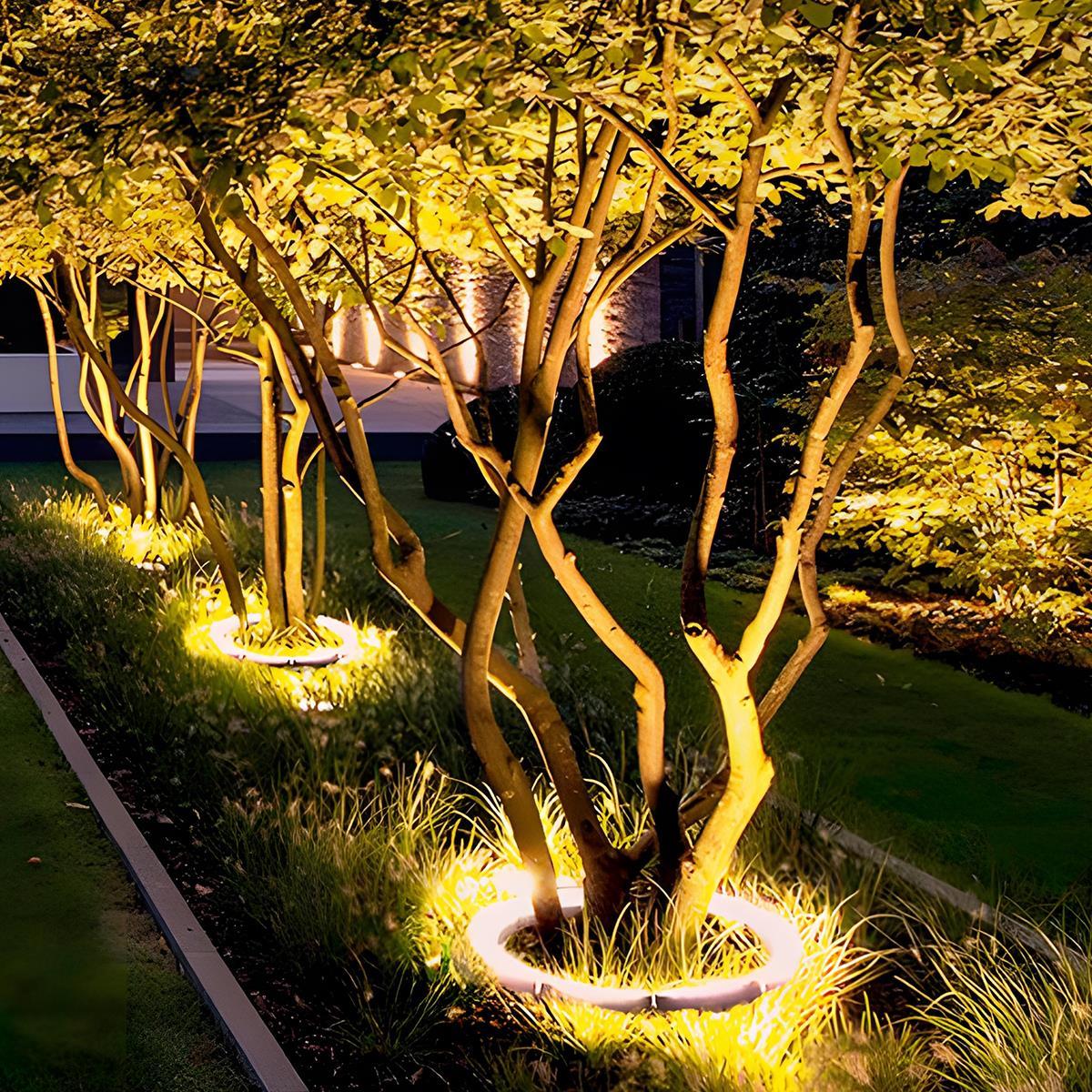 DIY Outdoor Waterproof LED Arc Spot Lights Trees Lawn Lights