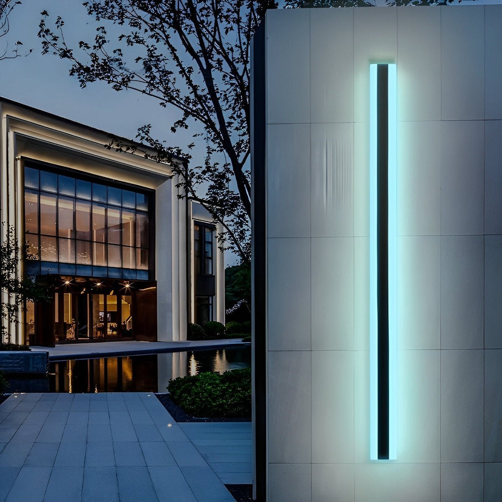 Minimalist Line Outdoor Waterproof LED Garden Wall Sconces