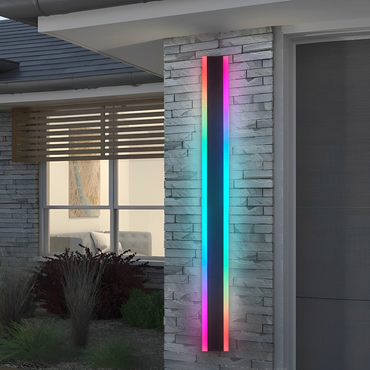 Minimalist Line Outdoor Waterproof LED Garden Wall Sconces