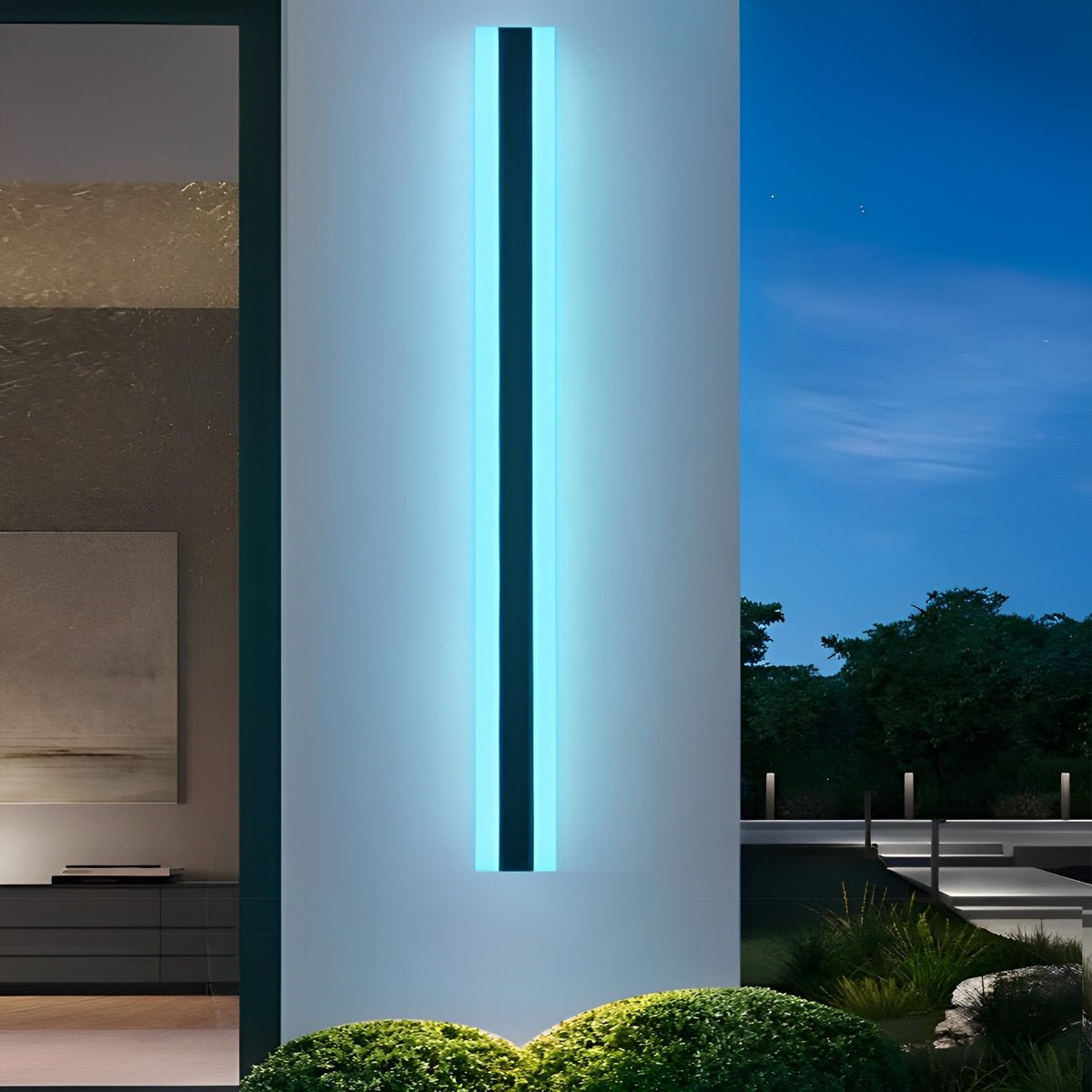 Minimalist Line Outdoor Waterproof LED Garden Wall Sconces