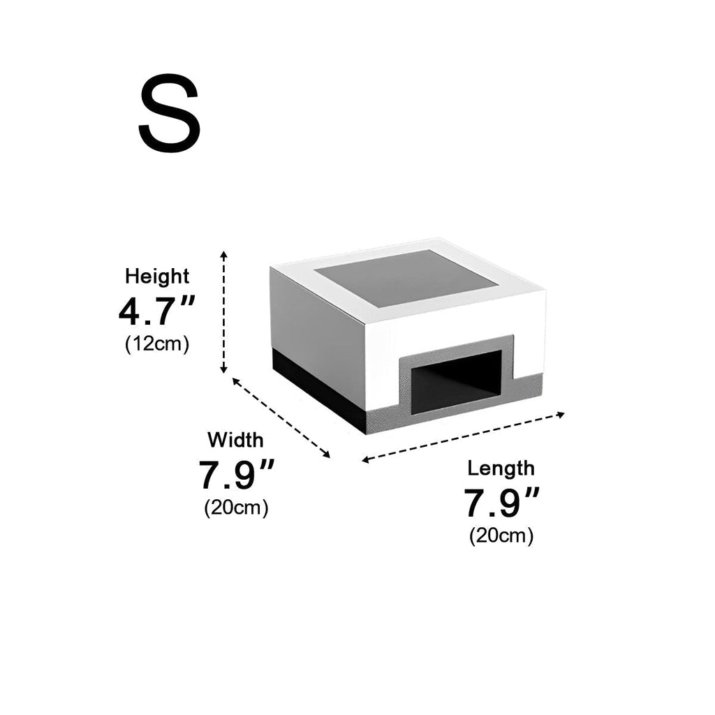 Minimalist Square Waterproof LED Black Modern Solar Post Caps Lights