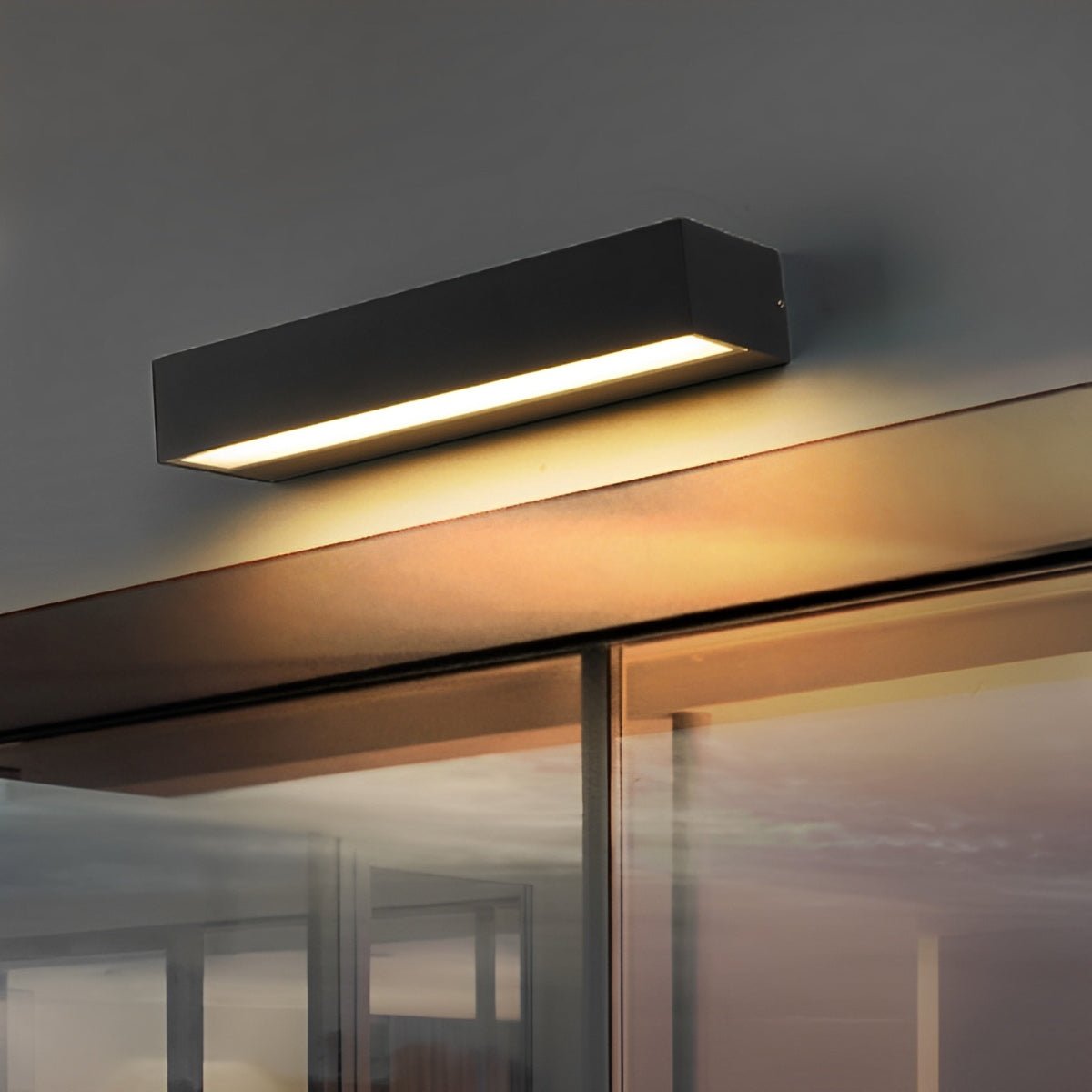 Minimalist Waterproof LED Black Modern Outdoor Wall Washer Light