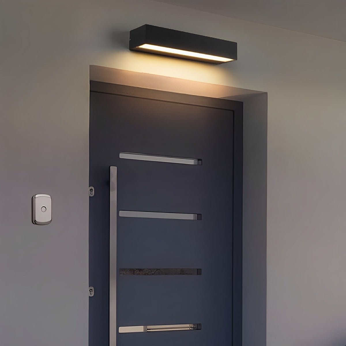Minimalist Waterproof LED Black Modern Outdoor Wall Washer Light