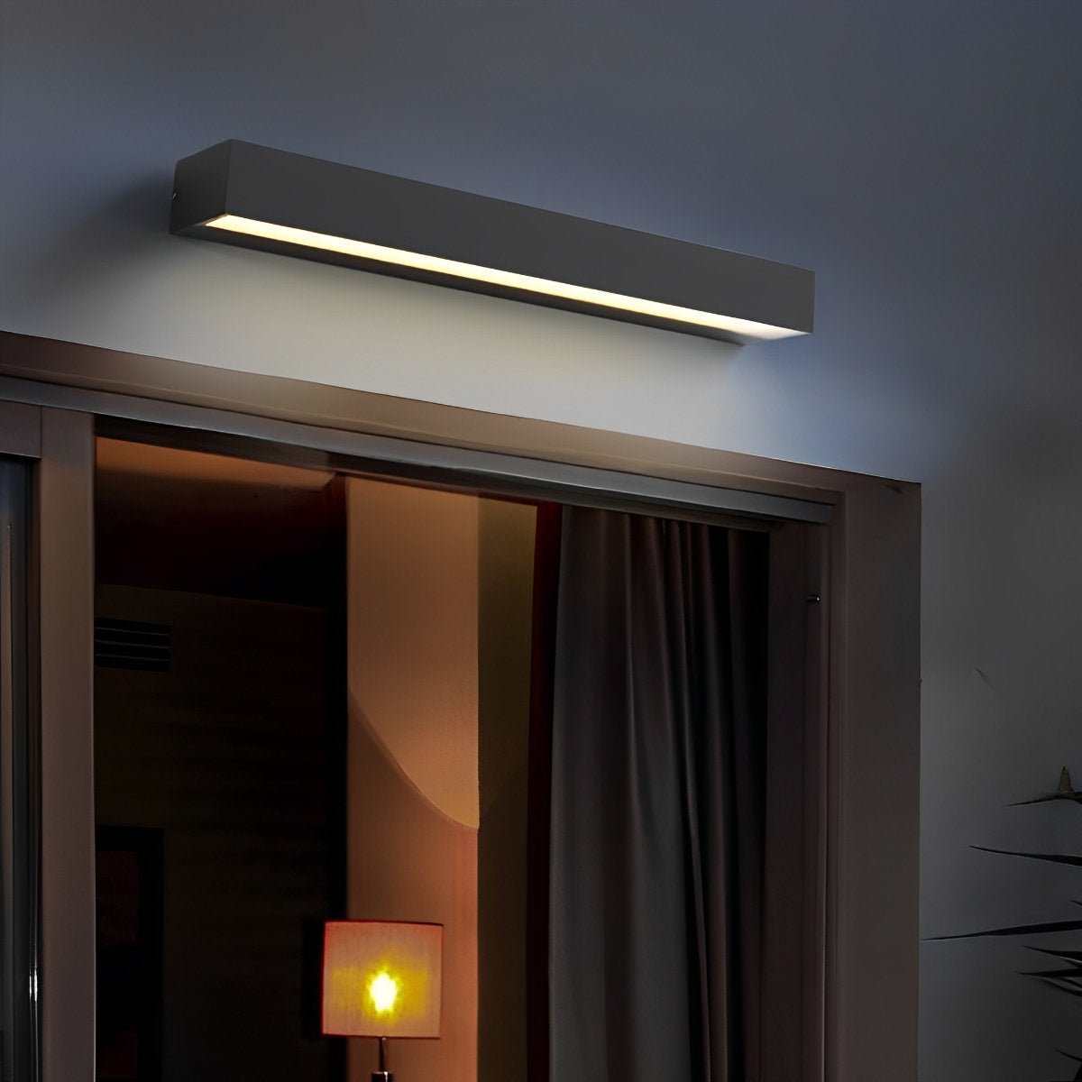 Minimalist Waterproof LED Black Modern Outdoor Wall Washer Light