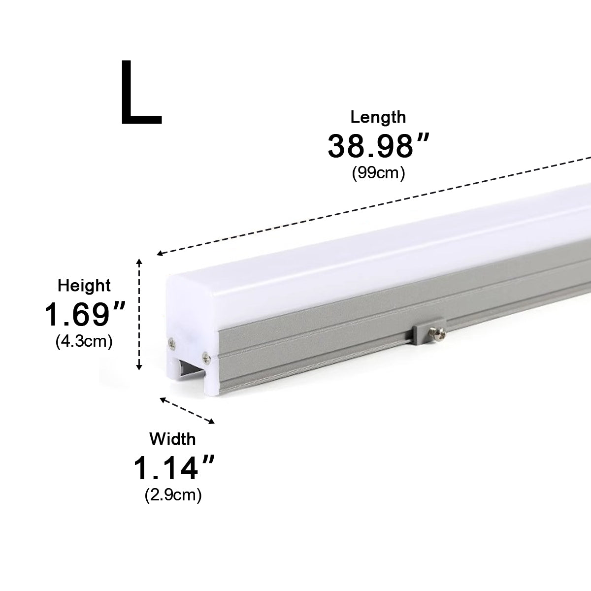 Minimalist Waterproof White Modern LED Linear Lights Recessed light