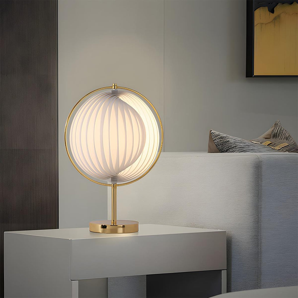 Modern Ins Pleated Blinds Globe LED Floor Lamp