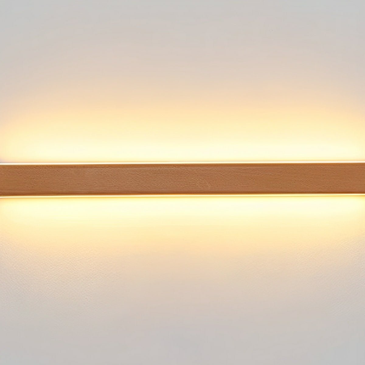 Modern Minimalist Wood Up & Down LED Long Strip Indoor Wall Sconce