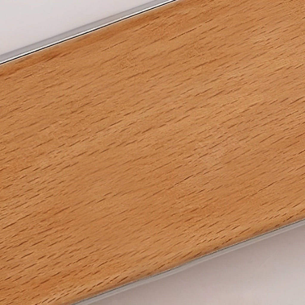 Modern Minimalist Wood Up & Down LED Long Strip Indoor Wall Sconce