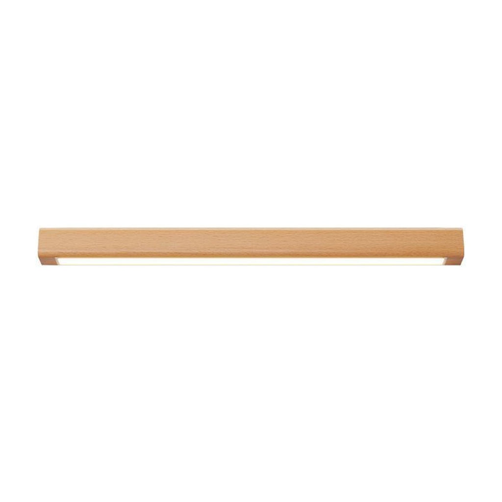 Modern Minimalist Wood Up & Down LED Long Strip Indoor Wall Sconce