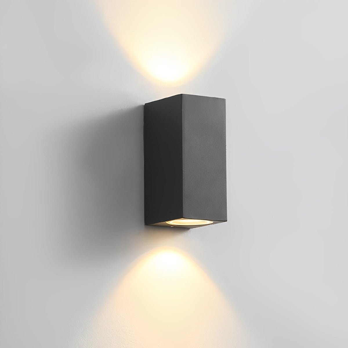 Modern Square Outdoor Waterproof Wall Washer Double Light
