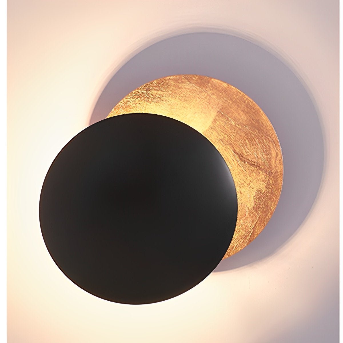 Nordic Postmodern Minimalist Moon Eclipse Creative Wall Sconce