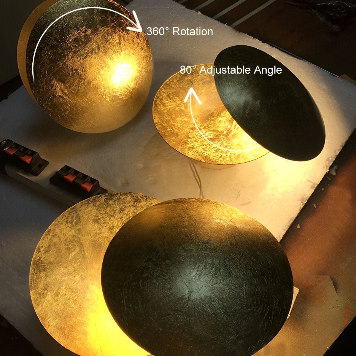 Nordic Postmodern Minimalist Moon Eclipse Creative Wall Sconce