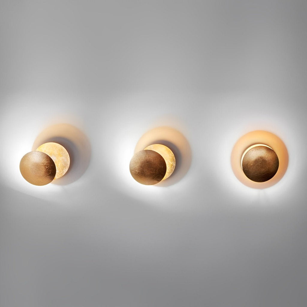 Nordic Postmodern Minimalist Moon Eclipse Creative Wall Sconce