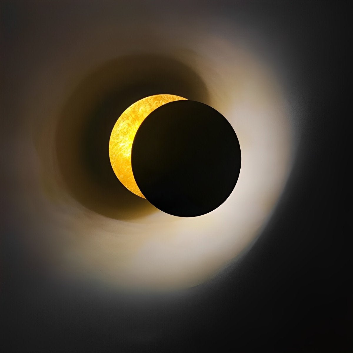 Nordic Postmodern Minimalist Moon Eclipse Creative Wall Sconce