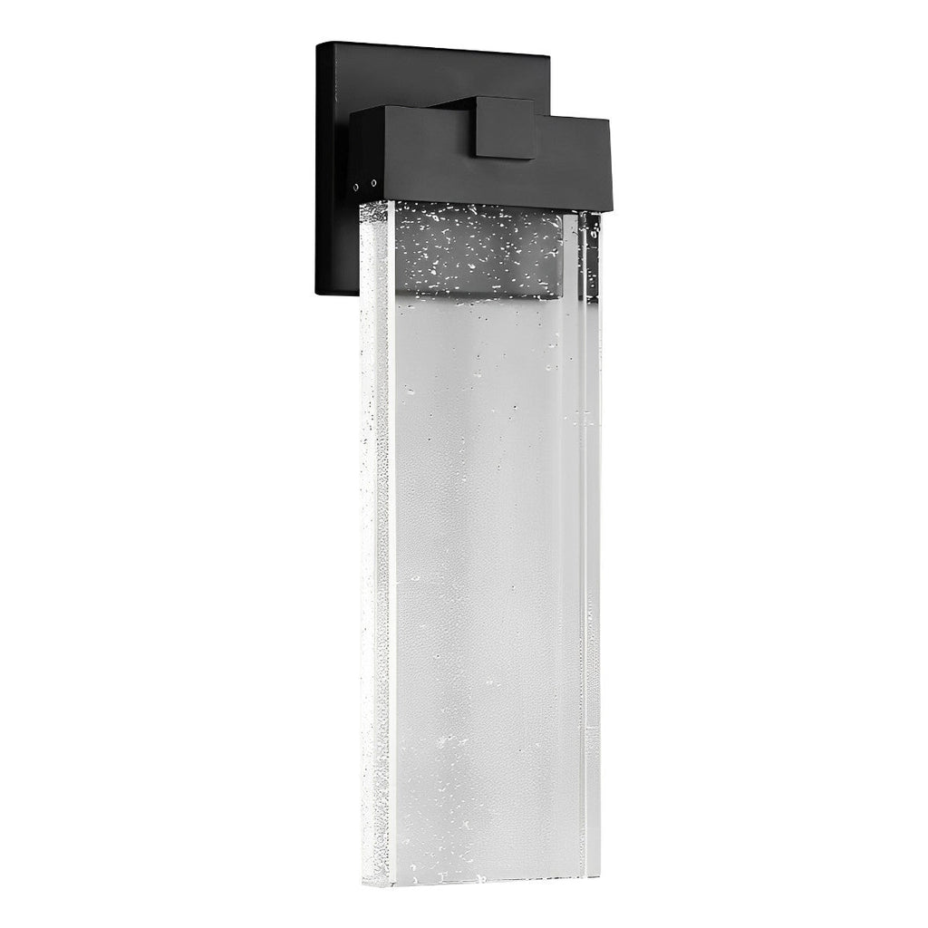 Rectangular Bubble Crystal Waterproof LED Modern Outdoor Wall Sconce