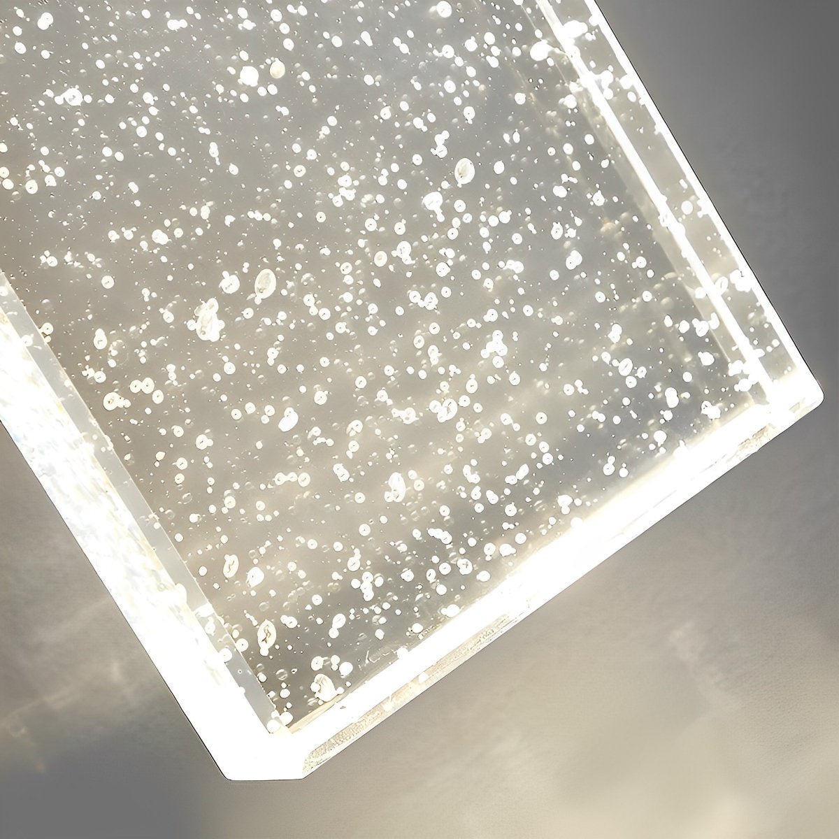 Rectangular Bubble Crystal Waterproof LED Modern Outdoor Wall Sconce