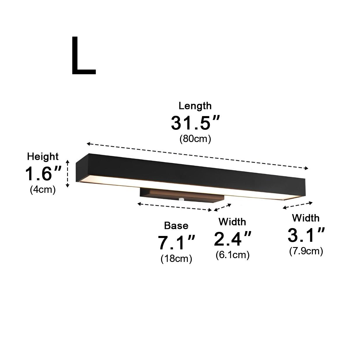 Modern Minimalist Waterproof Outdoor Black Motion Sensor Wall Sconce