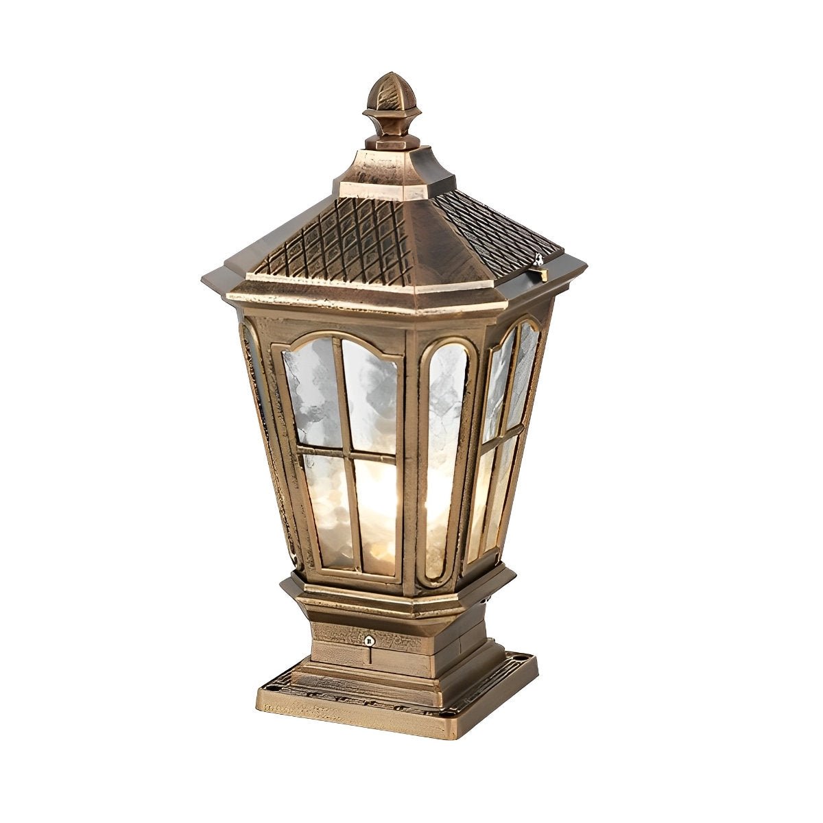 Retro Pavilion Shape Waterproof LED Fence Post Cap Lights