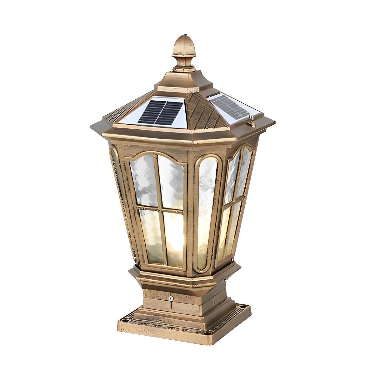 Retro Pavilion Shape Waterproof LED Fence Post Cap Lights