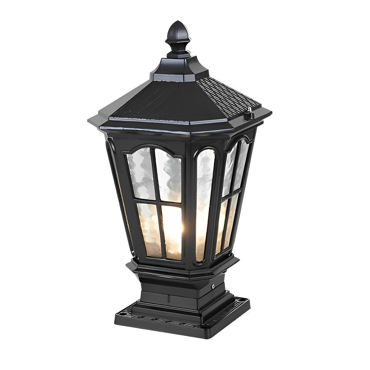 Retro Pavilion Shape Waterproof LED Fence Post Cap Lights