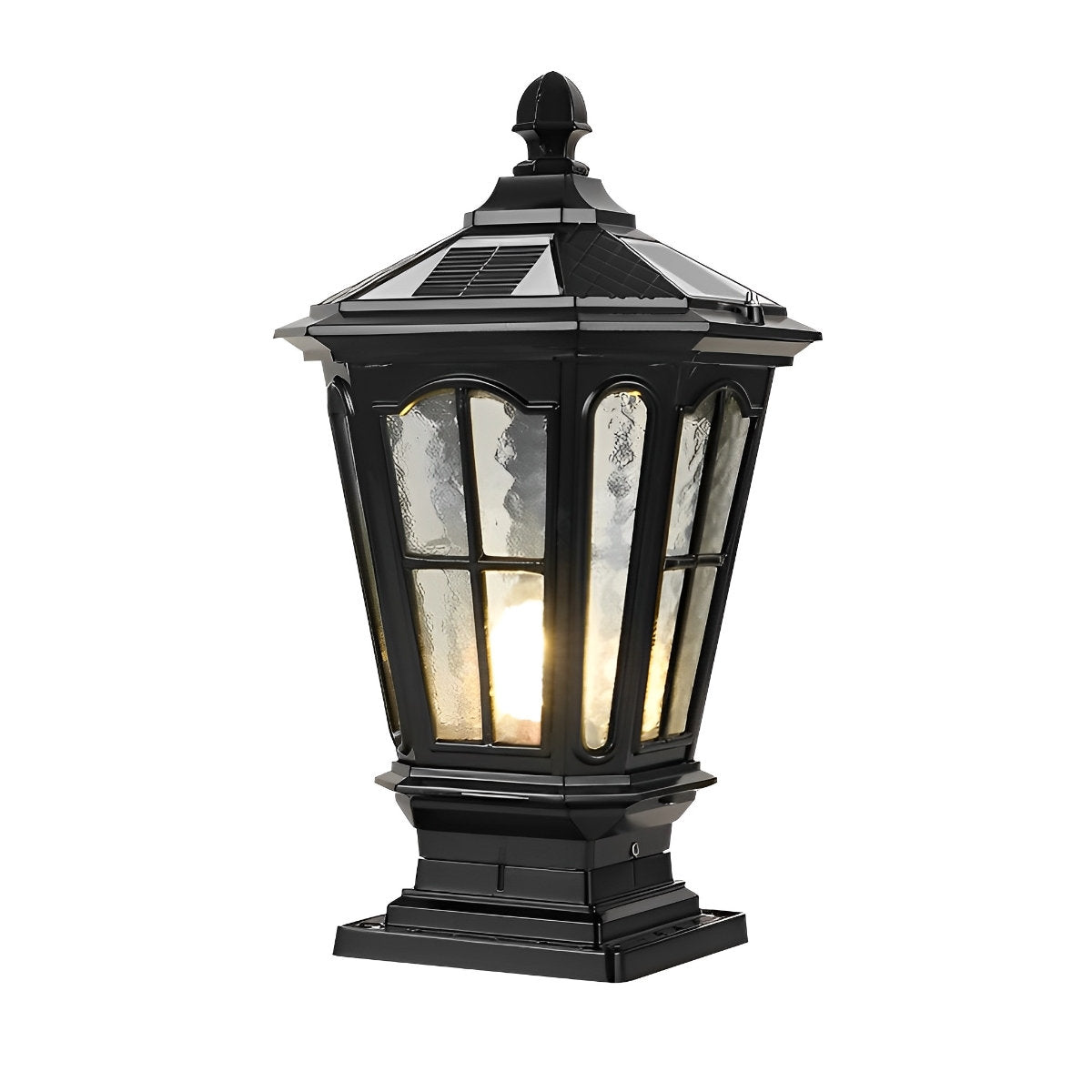 Retro Pavilion Shape Waterproof LED Fence Post Cap Lights