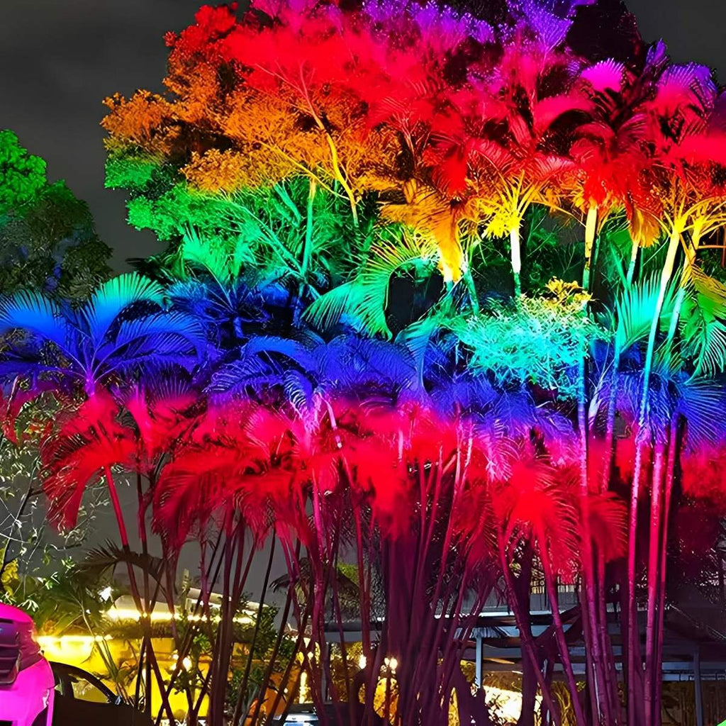 Solar Outdoor Waterproof RGB LED Spot Light Landscape Tree Lighting