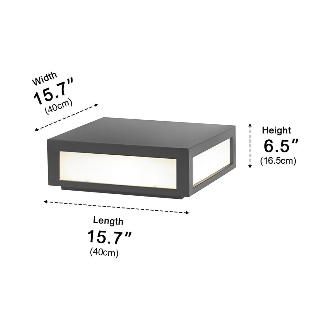 Solar Waterproof Post Cap Aluminum Column Pedestal Light