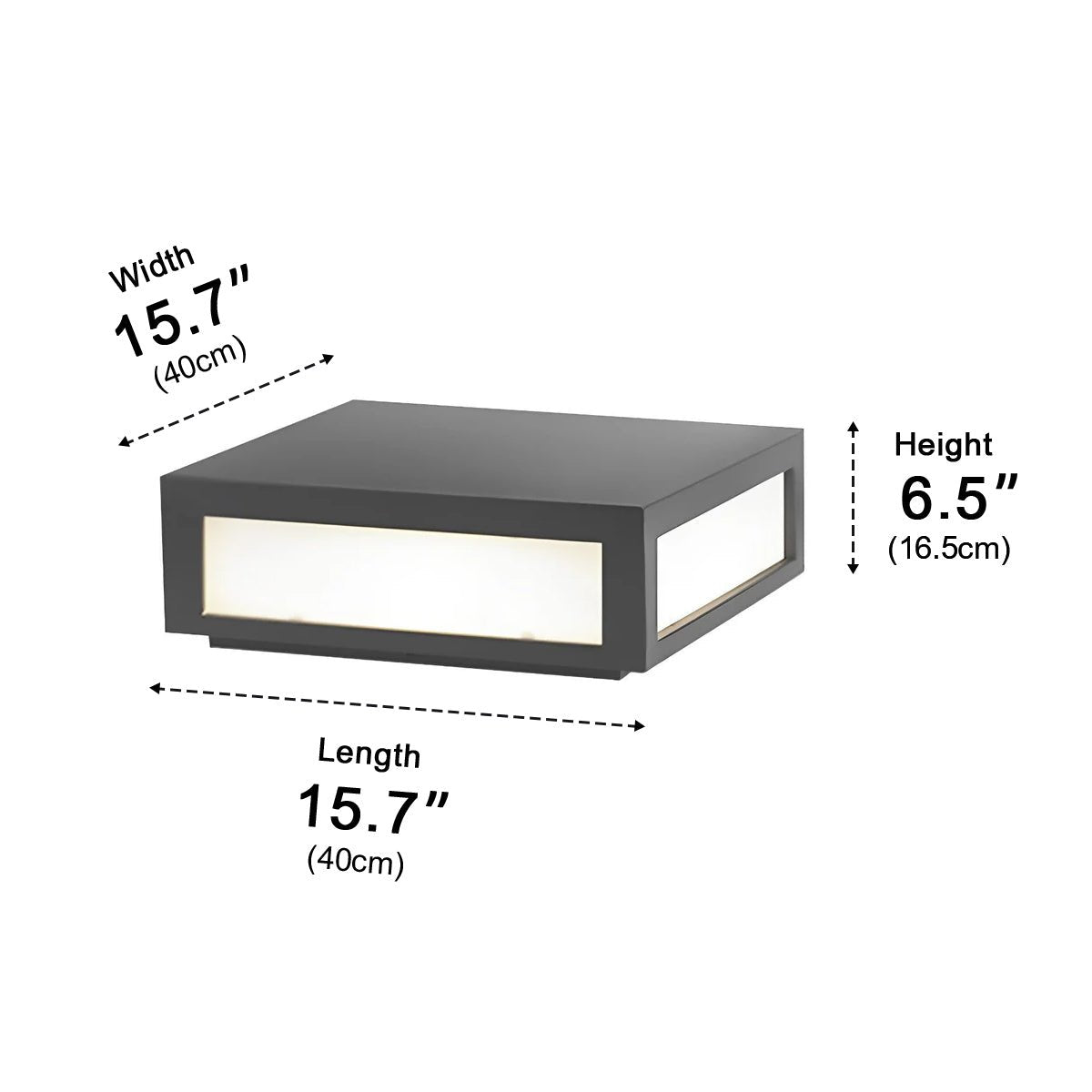 Solar Waterproof Post Cap Aluminum Column Pedestal Light