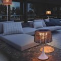 Waterproof Weave Shade LED Outdoor Floor Lamp