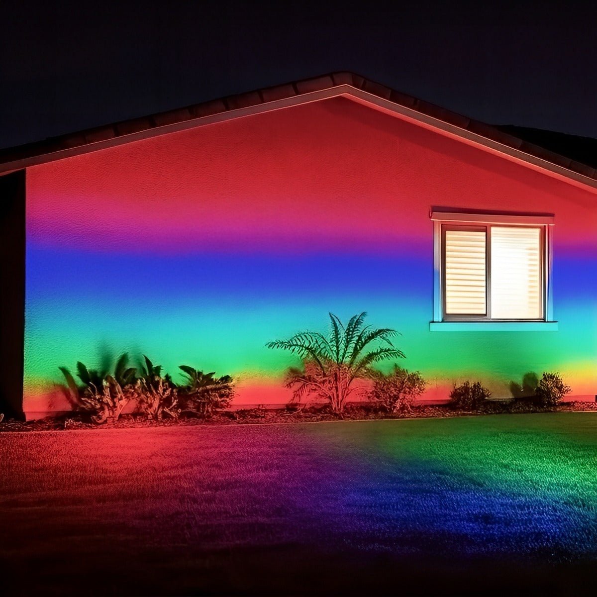 Colour-changing Outdoor Waterproof RGB LED Spot Light Landscape Tree Lighting With Remote Control
