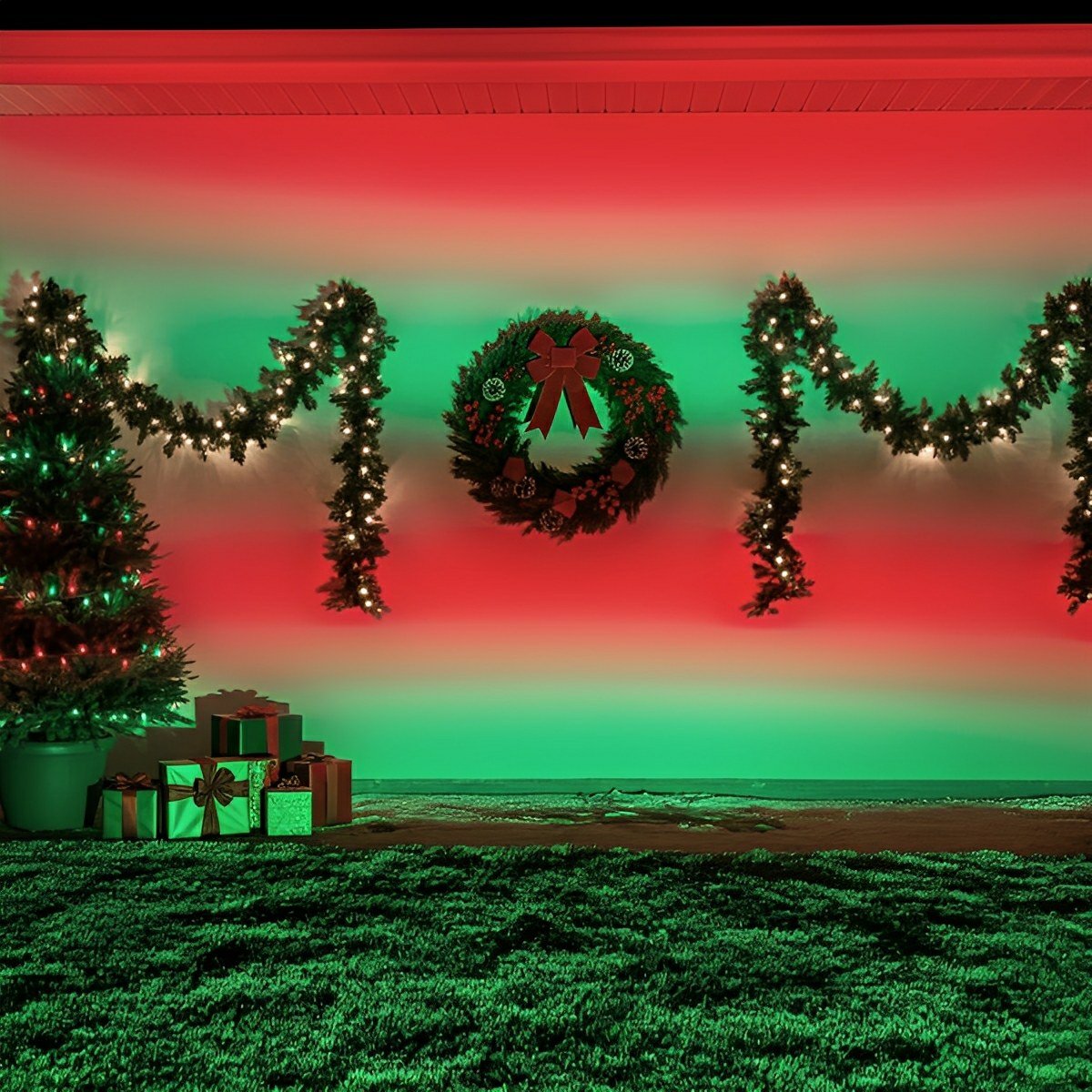Colour-changing Outdoor Waterproof RGB LED Spot Light Landscape Tree Lighting With Remote Control