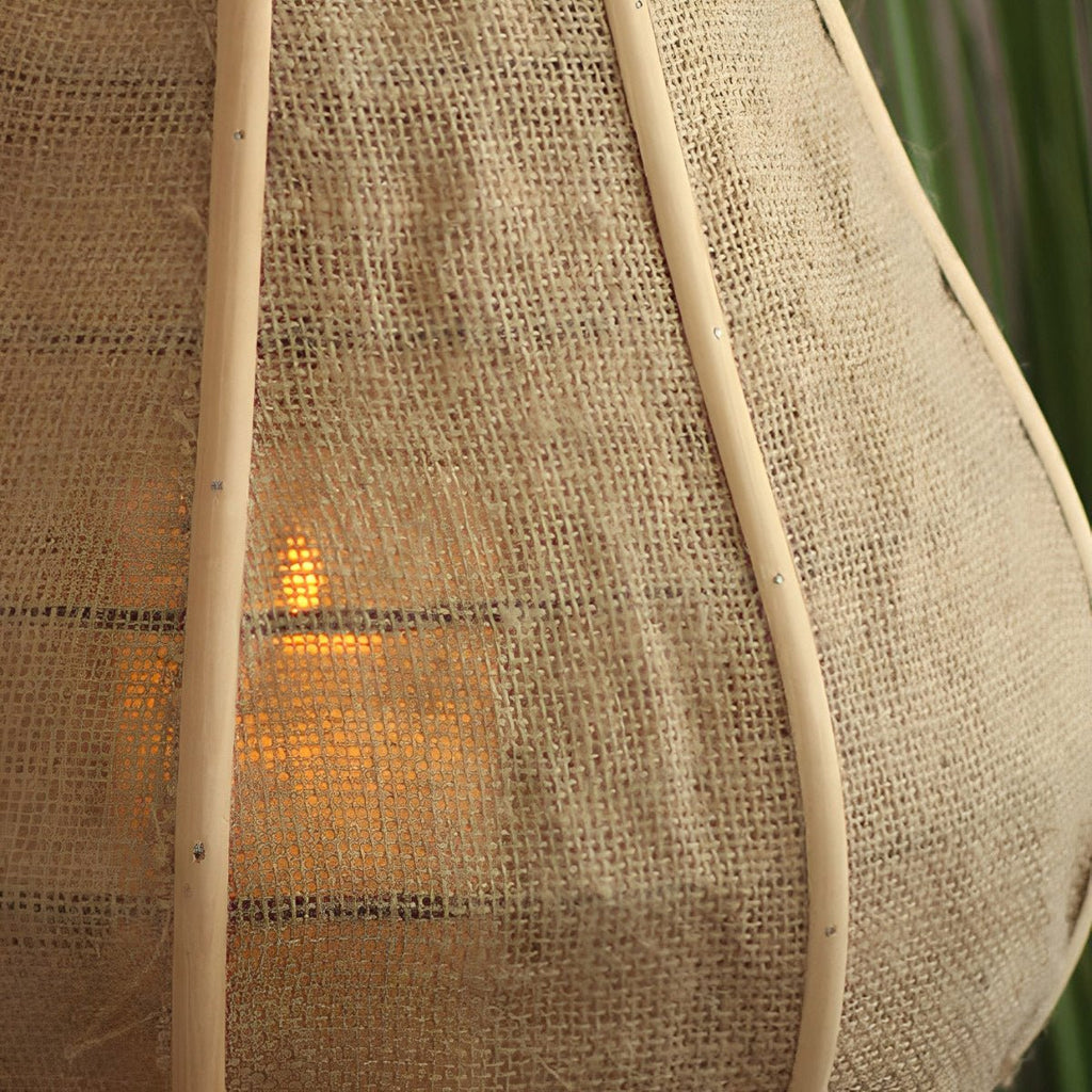 Vintage Handmade Wood LED Candle Lantern Floor Lamp