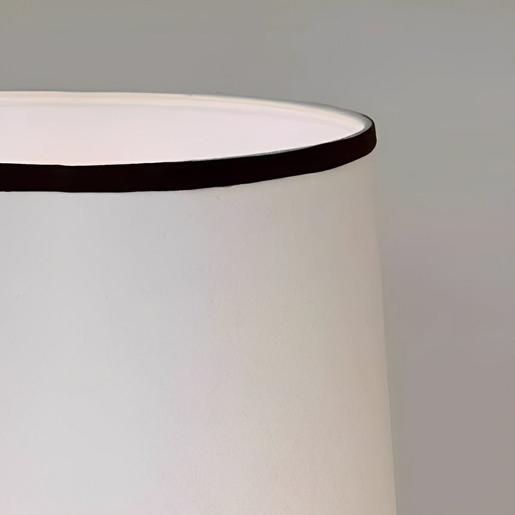 Vintage Wood Tapered LED Floor Lamp