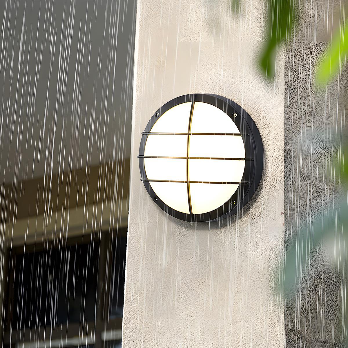 Waterproof Outdoor LED Round Porch Light Exterior Wall Lights