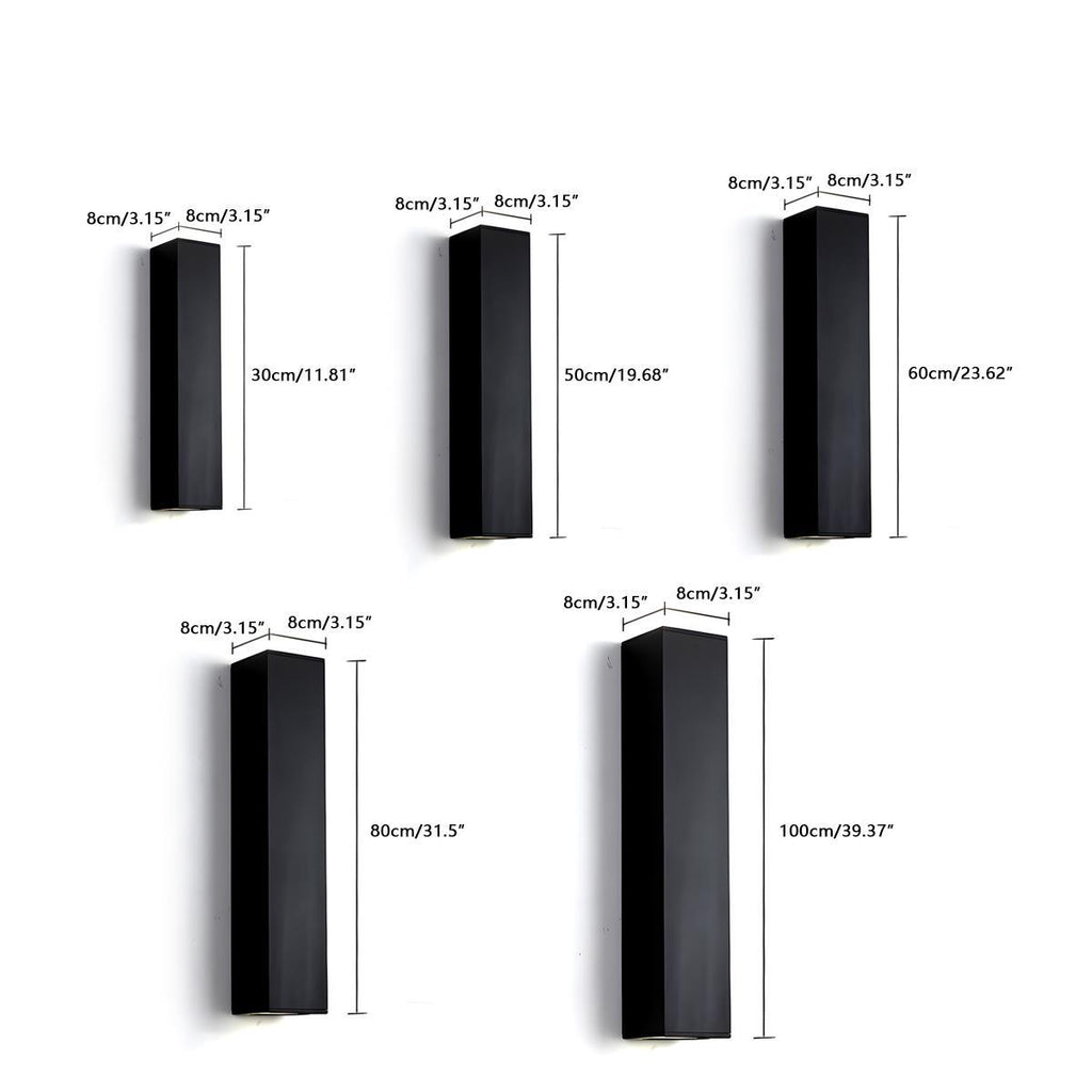 Waterproof Outdoor Rectangular Up and Down Exterior Wall Lights