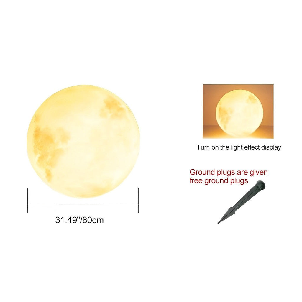 Waterproof Solar Moon Ball Lights Garden Landscape Lawn Lights