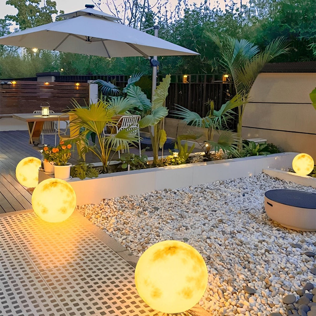 Waterproof Solar Moon Ball Lights Garden Landscape Lawn Lights