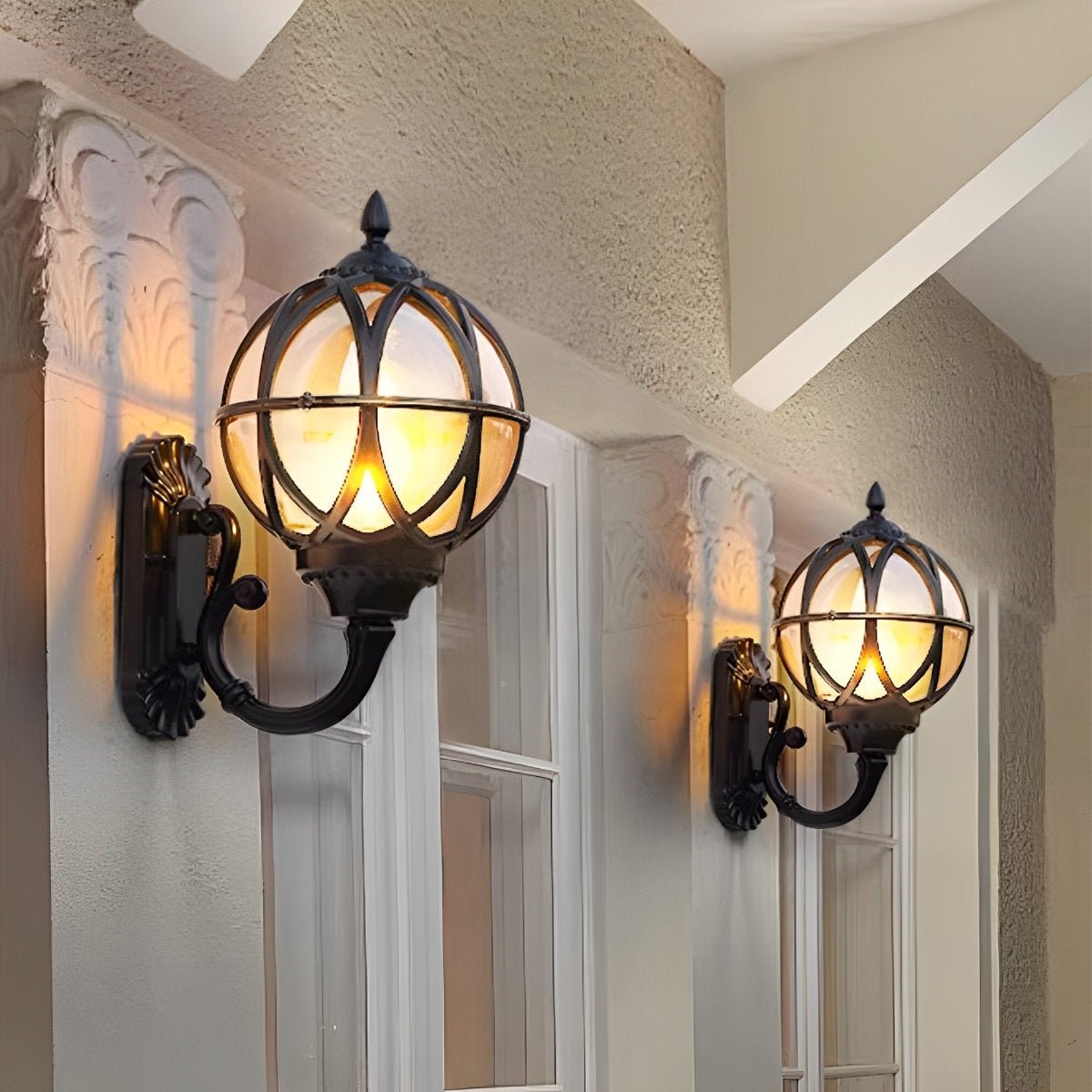 Waterproof Vintage Bird's Nest Outdoor Wall Lights Lantern