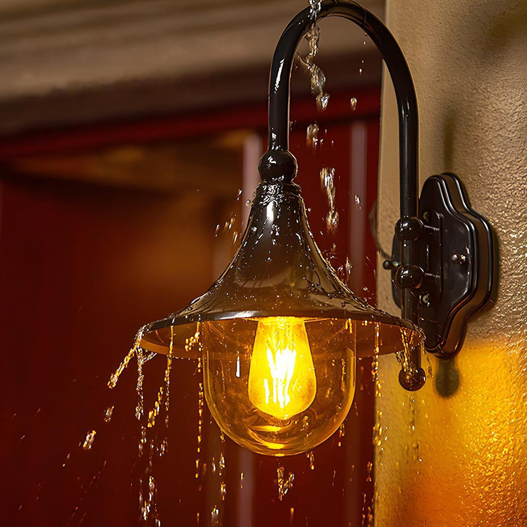 Waterproof Vintage Horn Shape Outdoor LED Wall Lights