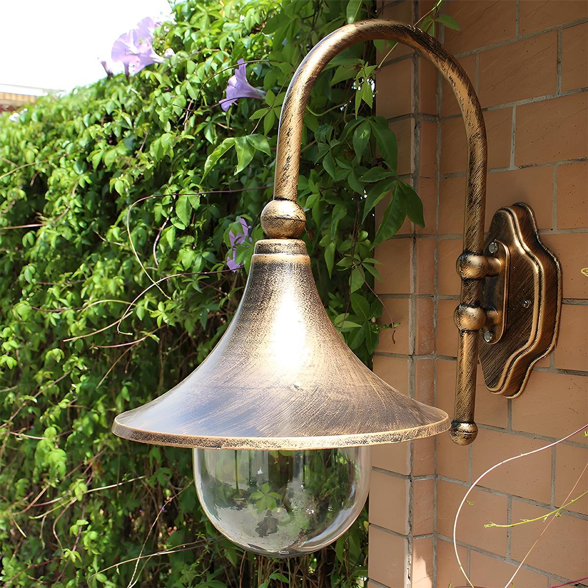 Waterproof Vintage Horn Shape Outdoor LED Wall Lights